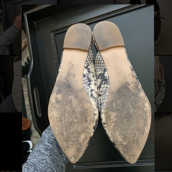 Python leather slide ons - Picture 2 of 2